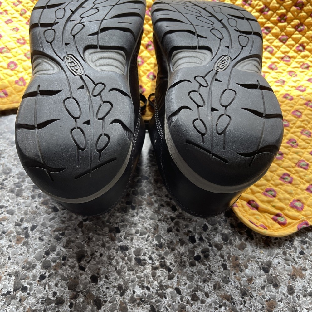 Keen Presidio II Shoes Women's US 10 Black Leather Hiking Low Lace Up Sneakers - Picture 10 of 16